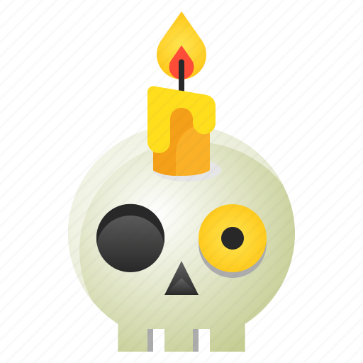 Avatar, candle, halloween, skull, spooky icon - Download on Iconfinder