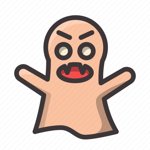 Angry, ghost, halloween icon - Download on Iconfinder