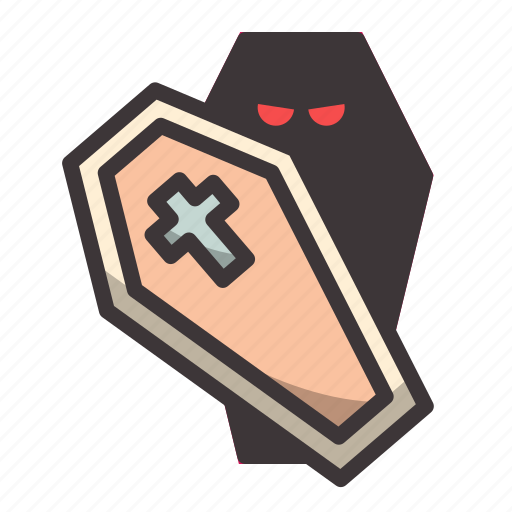 Coffin, evil, halloween icon - Download on Iconfinder