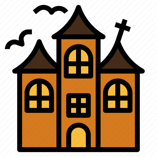 Castle, dark, halloween, haunted, horror, house, scary icon - Download on Iconfinder