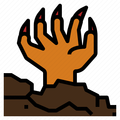 Evil, halloween, hand, monster, undead, witch, zombie icon - Download on Iconfinder