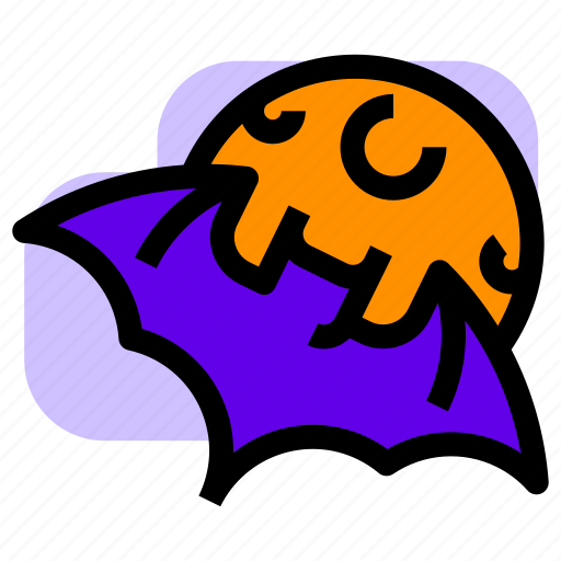 Bat, halloween, moon icon - Download on Iconfinder