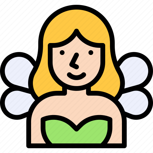 Angel, fairy, fay, female, myth, spirit icon - Download on Iconfinder