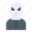 dead man, grim reaper, halloween, man, skeleton, skull 