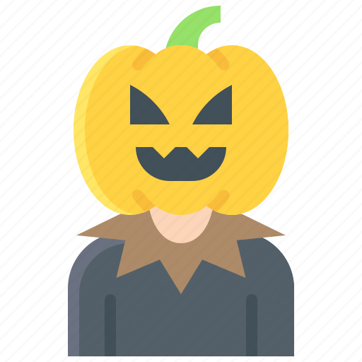 Halloween, horror, pumpkin, pumpkin head icon - Download on Iconfinder