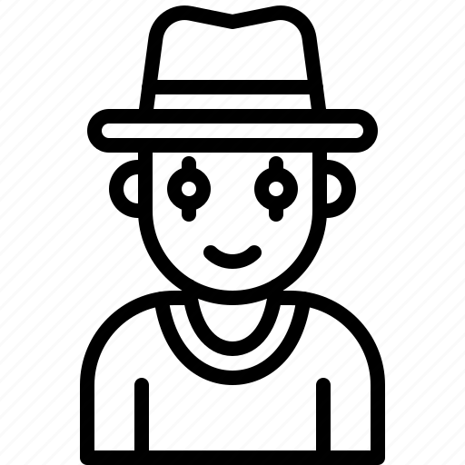 Clown, halloween, magician, mask, thief, top hat icon - Download on Iconfinder