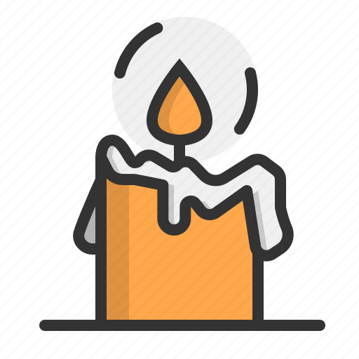 Candle, halloween, light, decorate icon - Download on Iconfinder