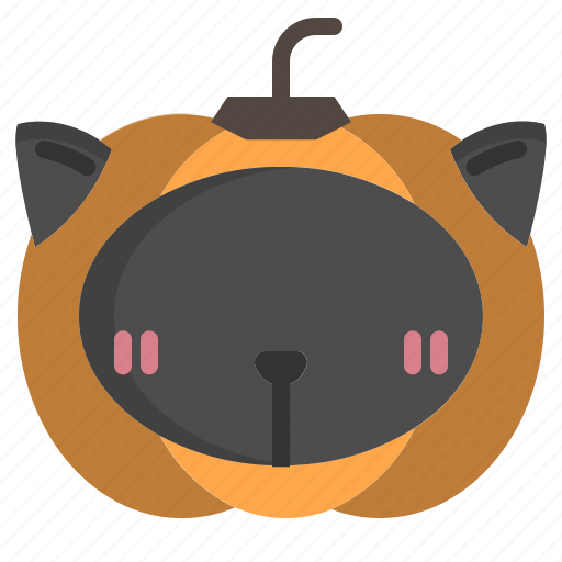 Pumpkin, costume, cat, halloween, animal, horror, animals icon - Download on Iconfinder