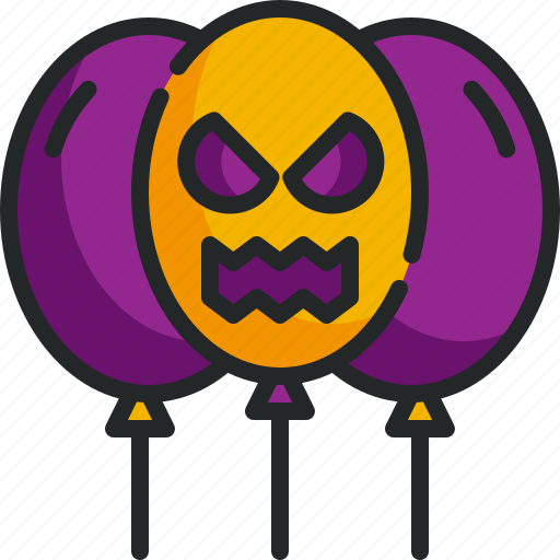 Balloon, halloween, horror, scary, decoration, party, celebration icon - Download on Iconfinder