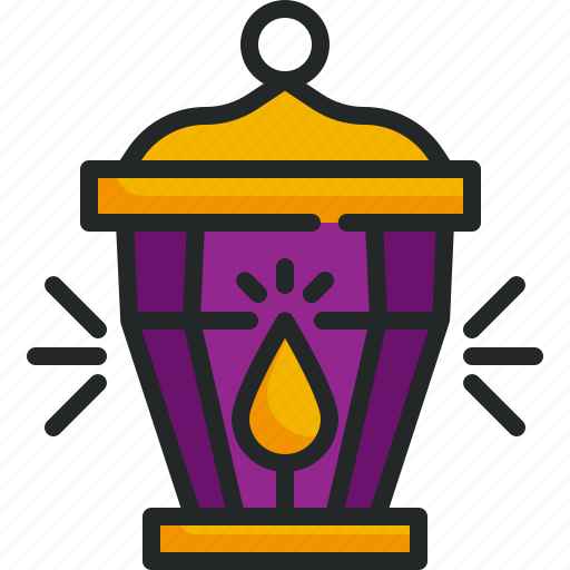 Lantern, halloween, flame, decoration, candle, light icon - Download on Iconfinder