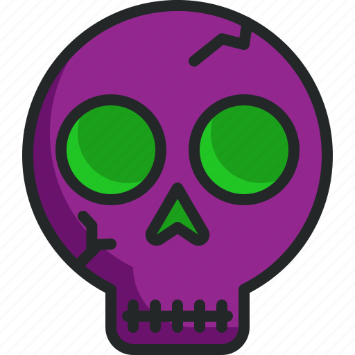 Skull, spooky, scary, fear, horror, halloween icon - Download on Iconfinder