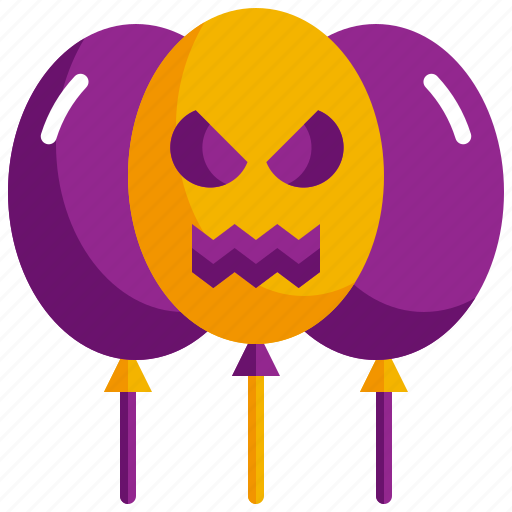 Balloon, halloween, horror, scary, decoration, party, celebration icon - Download on Iconfinder