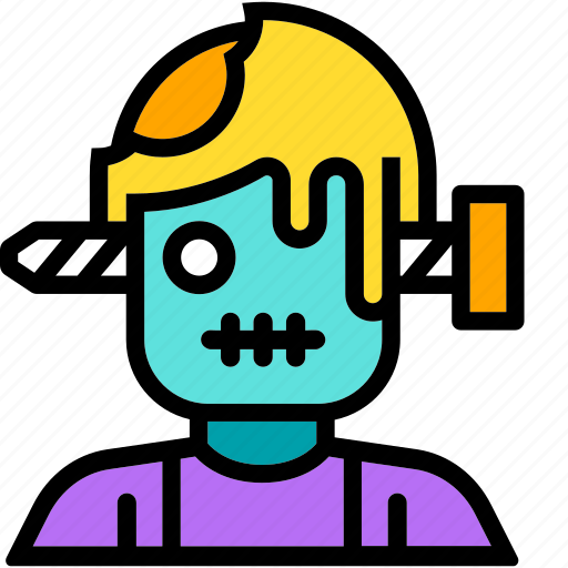 Frankestein, death, halloween, scary, zombie icon - Download on Iconfinder