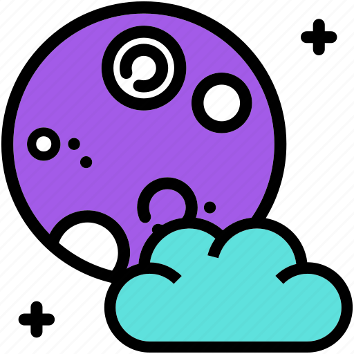 Cloud, full, halloween, moon, weather icon - Download on Iconfinder