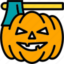 pumpkin, death, halloween, zombie, scary