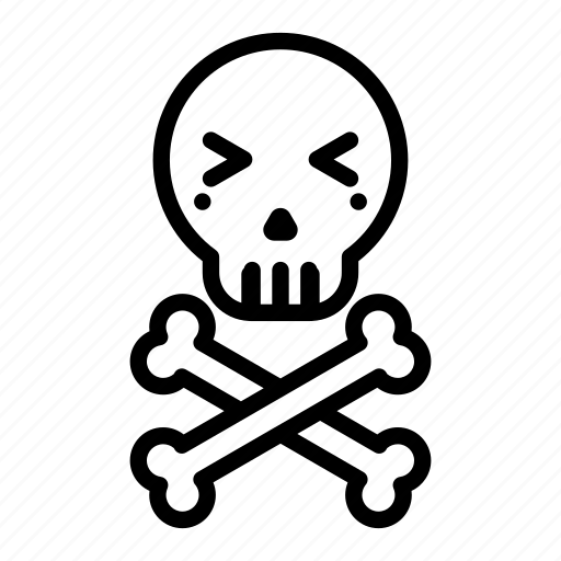Bones, emoji, halloween, halloween emoji, pirate, skull, skull emoji icon - Download on Iconfinder