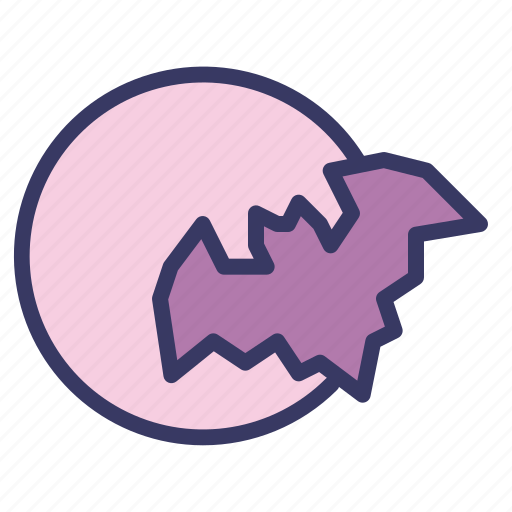 Spooky, bat, halloween, moon icon - Download on Iconfinder
