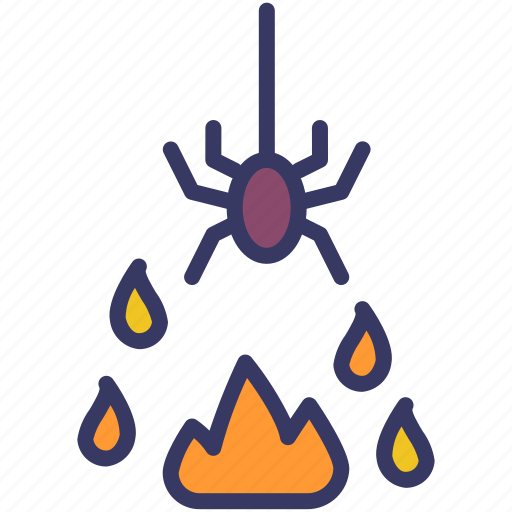 Fire, horror, spider, halloween icon - Download on Iconfinder