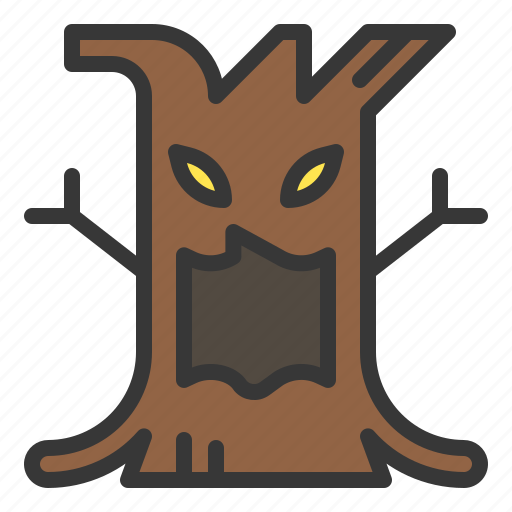 Character, halloween, horror, monster, scary, spooky, spooky tree icon - Download on Iconfinder