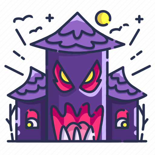 Haunted, house, spooky, scary, dark, creepy, horror icon - Download on Iconfinder