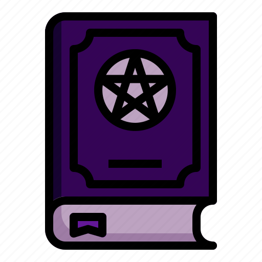 Book, halloween, magic, spellbook, spooky, witchcraft, wizard icon - Download on Iconfinder