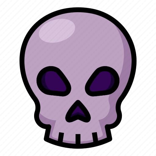 Bone, halloween, horror, scary, skeleton, skull, spooky icon - Download on Iconfinder