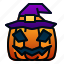 halloween, hat, jack o&#x27; lantern, pumpkin, scary, spooky, wizard 