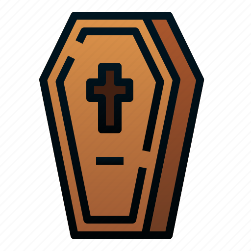 Burial, casket, coffin, death, grave, halloween icon - Download on Iconfinder