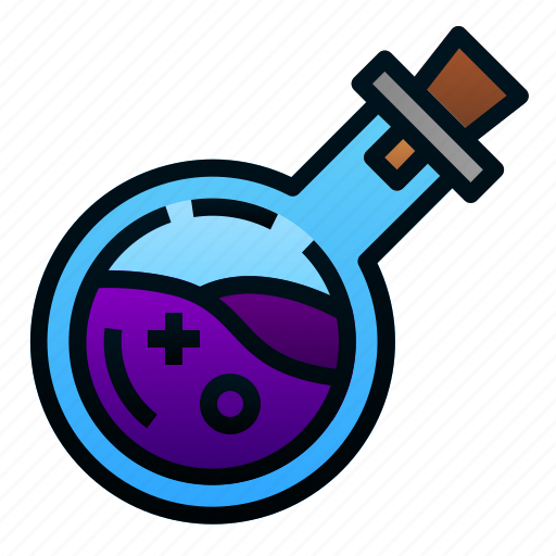 Bottle, chemistry, flask, halloween, liquid, poison, potion icon - Download on Iconfinder