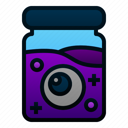 Bottle, eye, eyeball, halloween, horror, spooky icon - Download on Iconfinder