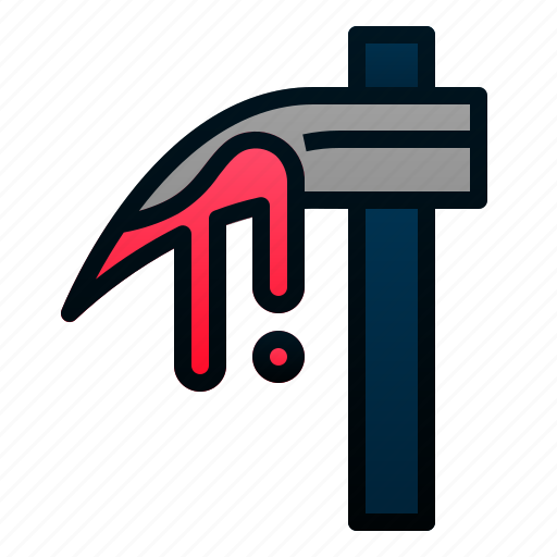 Blood, halloween, reaper, scary, scythe, spooky, weapon icon - Download on Iconfinder