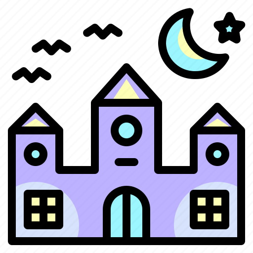 Fortress, haunted, buildings, house, medieval, castle, fantasy icon - Download on Iconfinder
