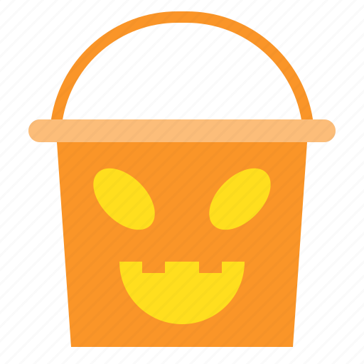 Bucket, halloween, horror, scary, spooky, trick or treat icon - Download on Iconfinder