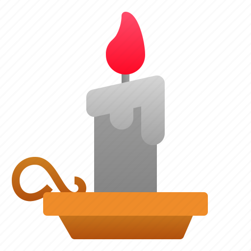 Candle, candlelight, fire, flame, halloween icon - Download on Iconfinder