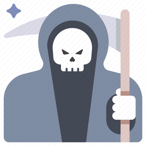 Death, grim, halloween, horror, reaper, scythe, skull icon - Download on Iconfinder