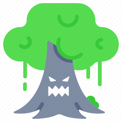 Evil, halloween, haunted, horror, spooky, tree, willow tree icon - Download on Iconfinder