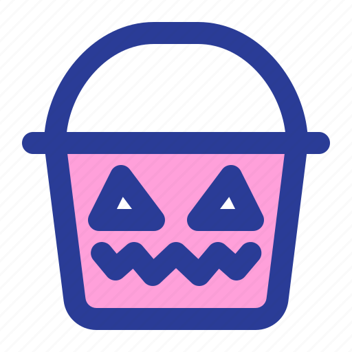 Bucket, candy, basket, sweet, holiday, halloween icon - Download on Iconfinder
