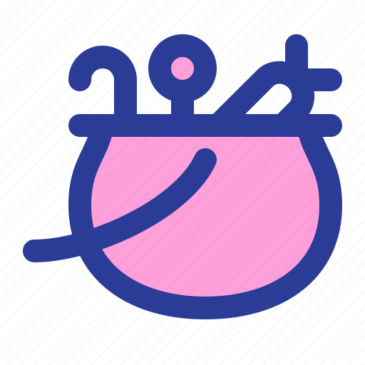 Bucket, cauldron, candy, basket, sweet, halloween icon - Download on Iconfinder
