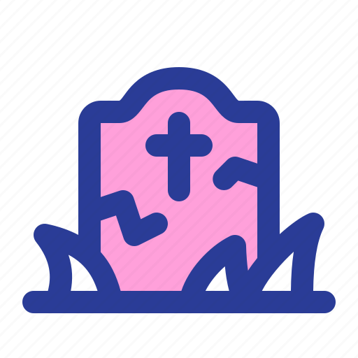 Tombstone, cemetery, graveyard, horror, spooky, scary icon - Download on Iconfinder