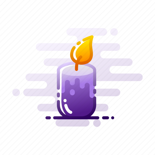 Candle, decoration, flame, glowing, halloween, mystery, wax icon - Download on Iconfinder