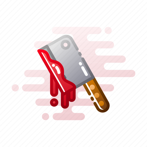 Bloody, butcher, chopping, cleaver, halloween, knife, murder icon - Download on Iconfinder