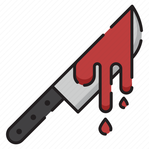 Bloodstained, bloody, butcher, cleaver, halloween, knife, murder icon - Download on Iconfinder