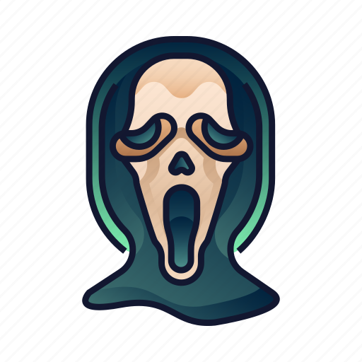 Creepy, death, ghost face, halloween, horror, scary, spooky icon - Download on Iconfinder
