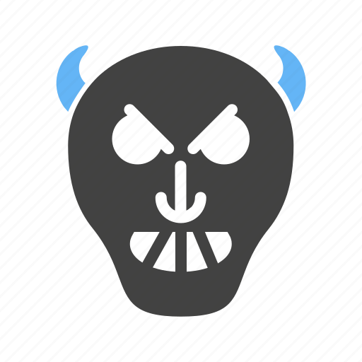 Devil, evil, face, horror, monster, skull, zombie icon - Download on Iconfinder