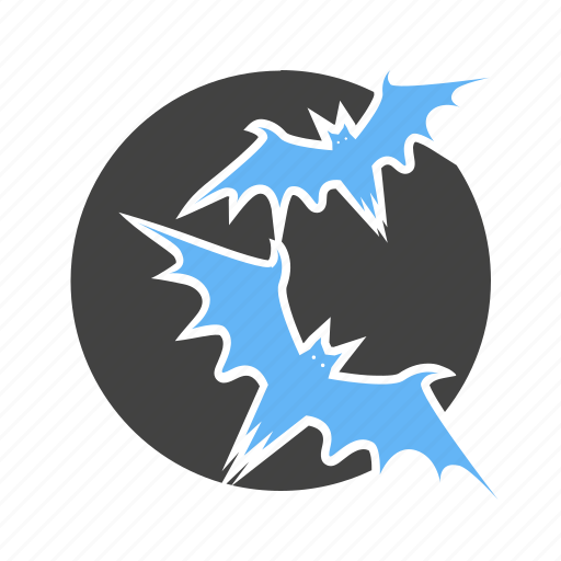 Bats, halloween, moon, moonlight, night, scary, sky icon - Download on Iconfinder