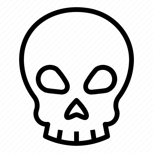 Bone, halloween, horror, scary, skeleton, skull, spooky icon - Download on Iconfinder