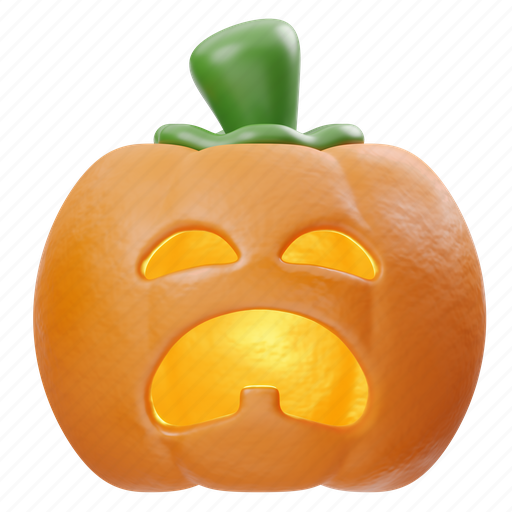 Cry, pumpkin, halloween, horror, character, expression, spooky 3D illustration - Download on Iconfinder