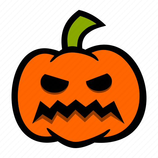 Angry, emoji, grrr, halloween, pumpkin, teeth icon - Download on Iconfinder