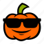 cool, emoji, halloween, pumpkin, sunglasses 