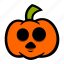emoji, halloween, pumpkin, shocked 